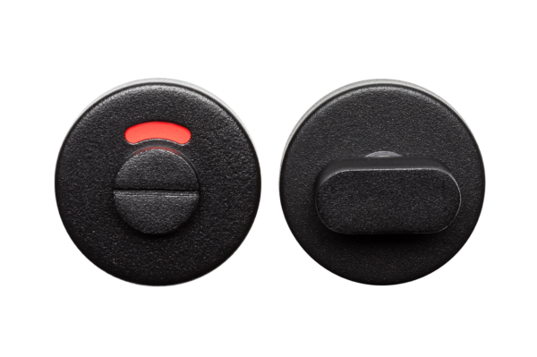 Vrij-Bezet rozet zwart rond