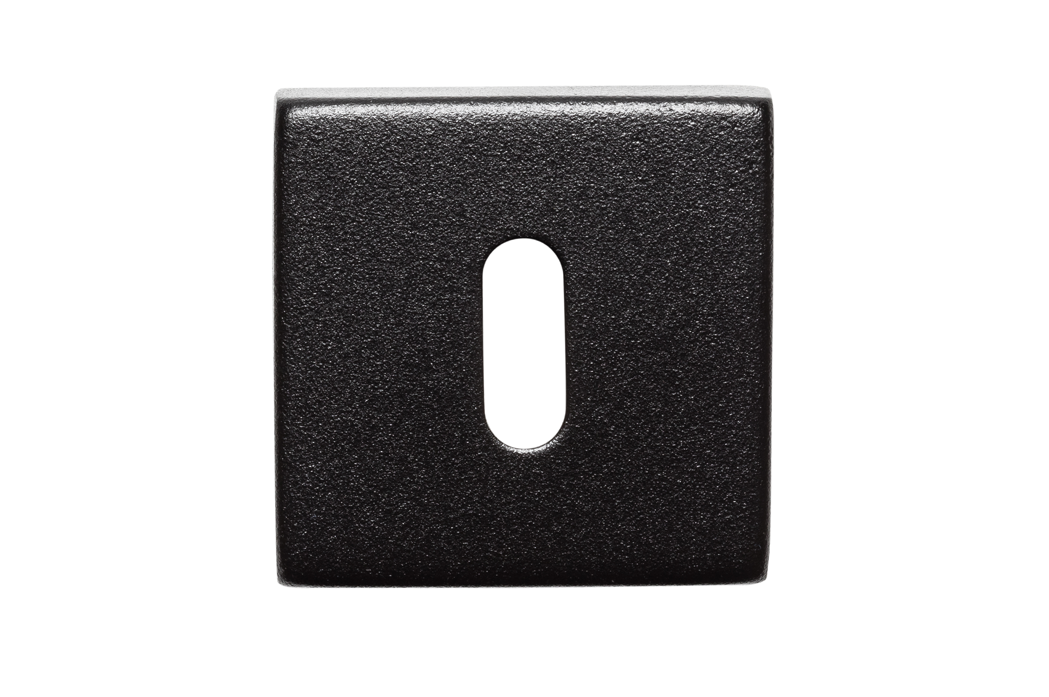 Sleutelrozet zwart vierkant