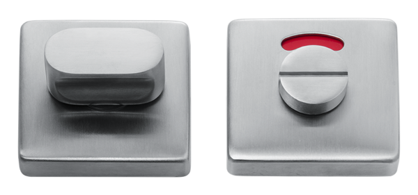 Vrij-Bezet rozet rvs vierkant