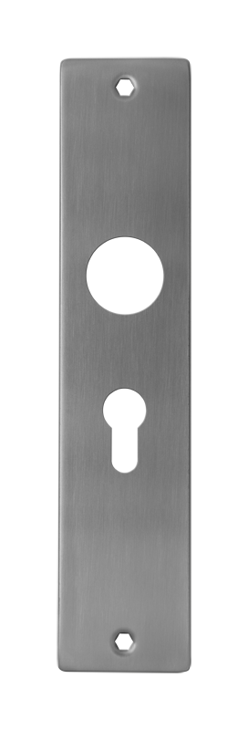 Langschild Cilinder rvs