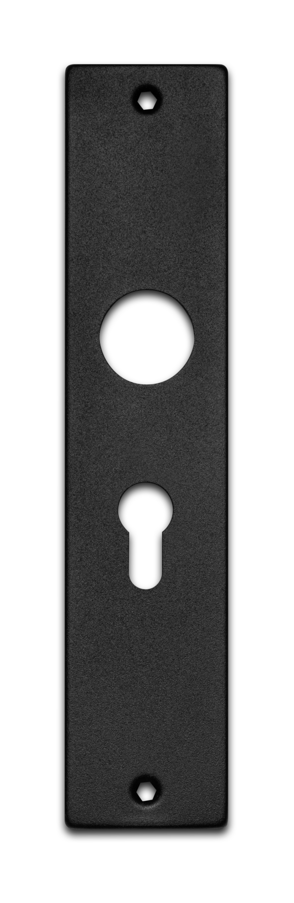 Langschild Cilinder zwart