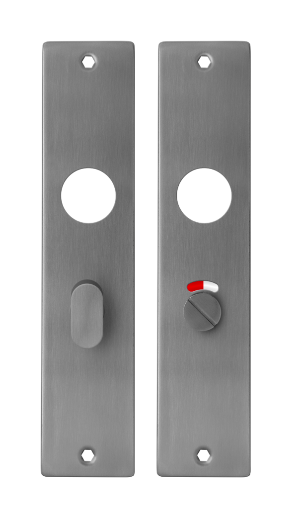 Langschild Vrij-Bezet rvs