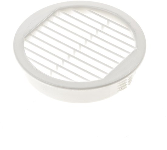 Klemrooster wit t270 gatmaat 70mm/dia 80mm