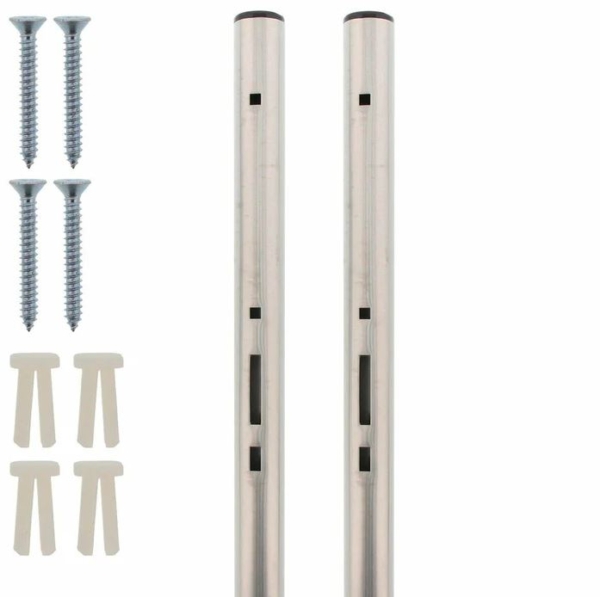 Briefkastenständer Univ. 150 z. Einbetonieren VA Edelstahl BURG-WÄCHTER