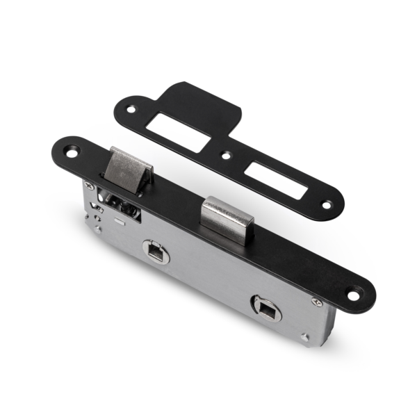 Smalslot V&B zwart 50x137 doornmaat 35, pc 63 inclusief sluitplaat en schroeven