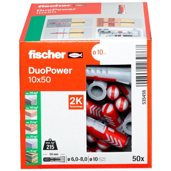 Fischer plug Duopower 10x50mm