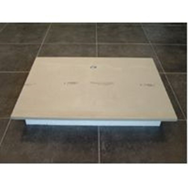 Vloerluik 495x695mm met luikring 120mm PS schuim