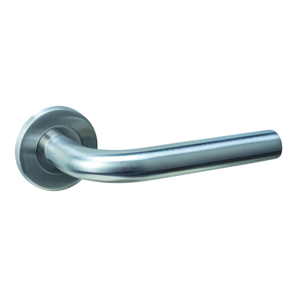 Deurkruk Q 02 op rozet verdekt ø52x6mm rvs