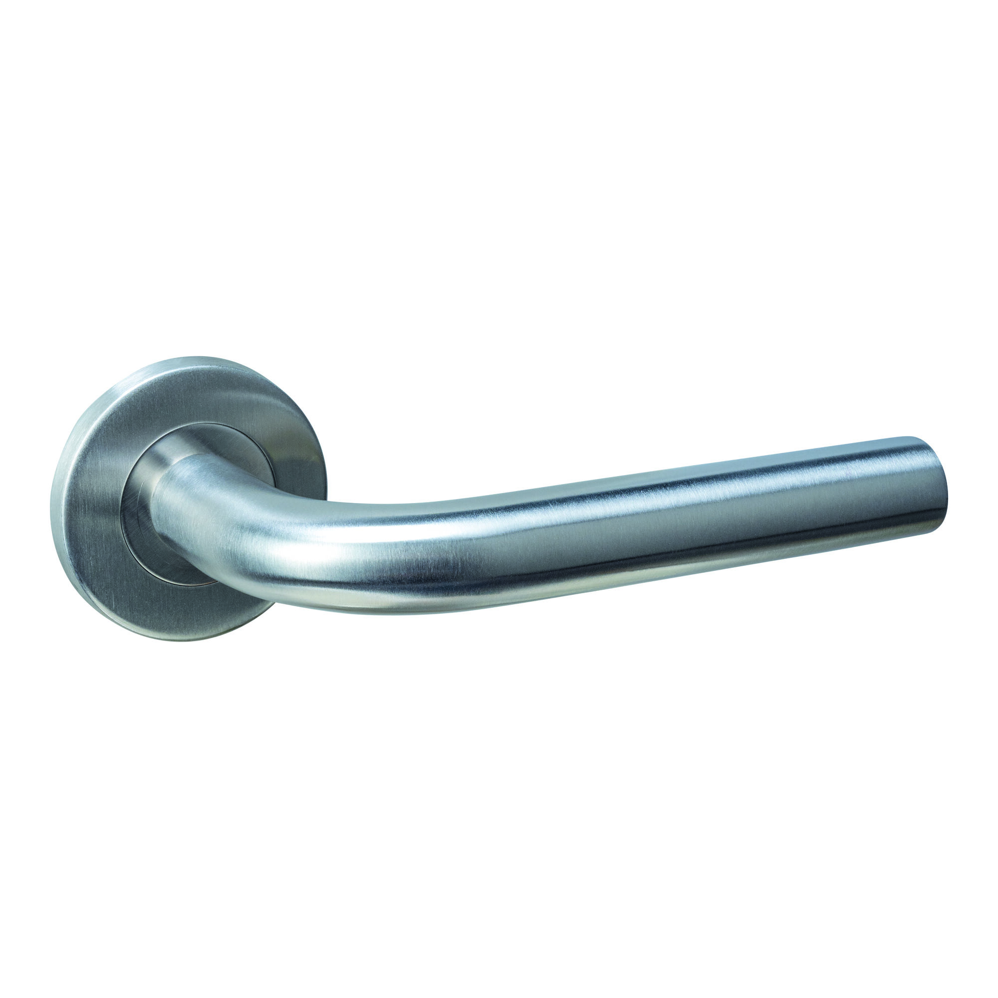 Deurkruk Q 02 op rozet verdekt ø52x6mm rvs