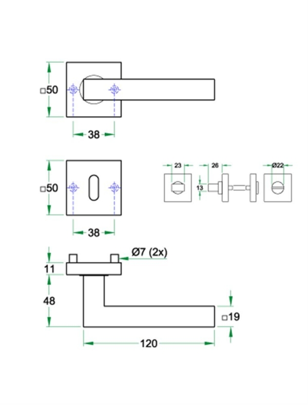 Krukgarn TEC rvs mat PC