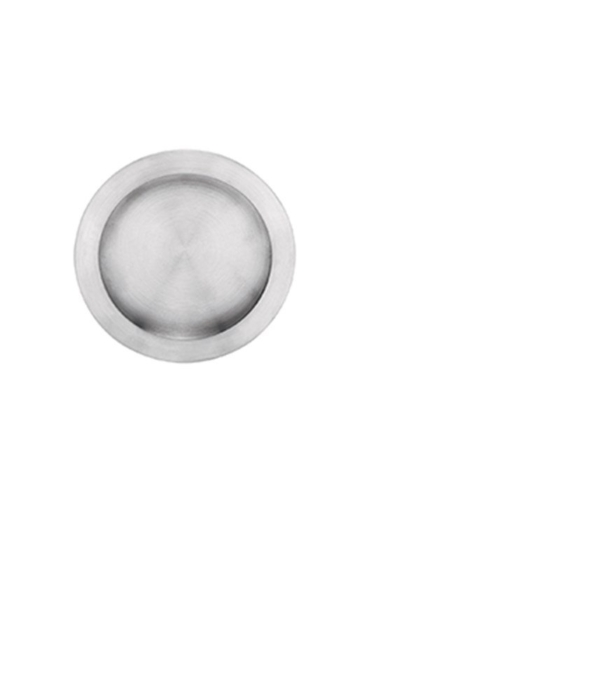 Schuifdeurkom rond ø50mm rvs mat