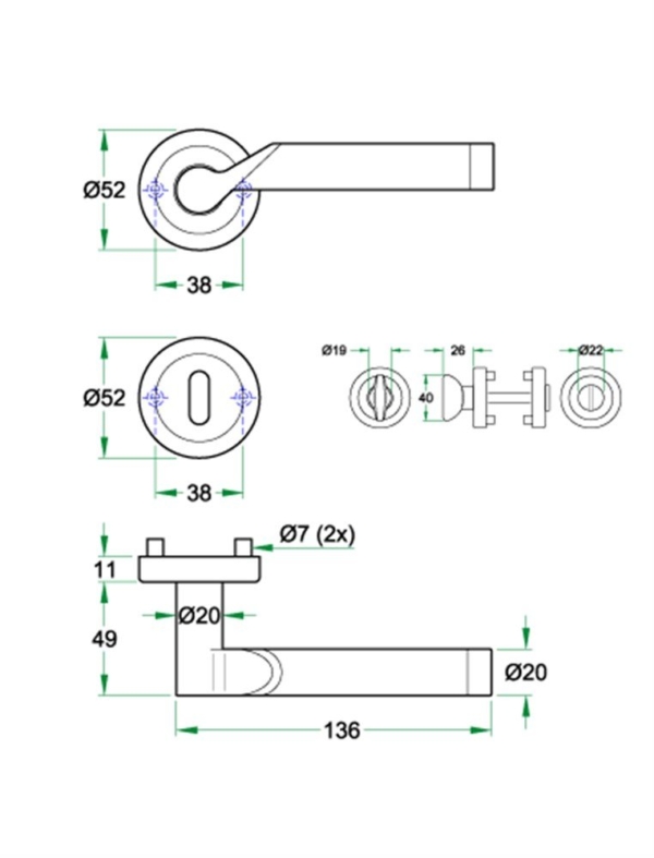 Krukgarn SEVILLE-Z rvs mat/glans SL