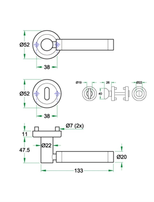 Krukgarn IBIZA-Z rvs mat/glans