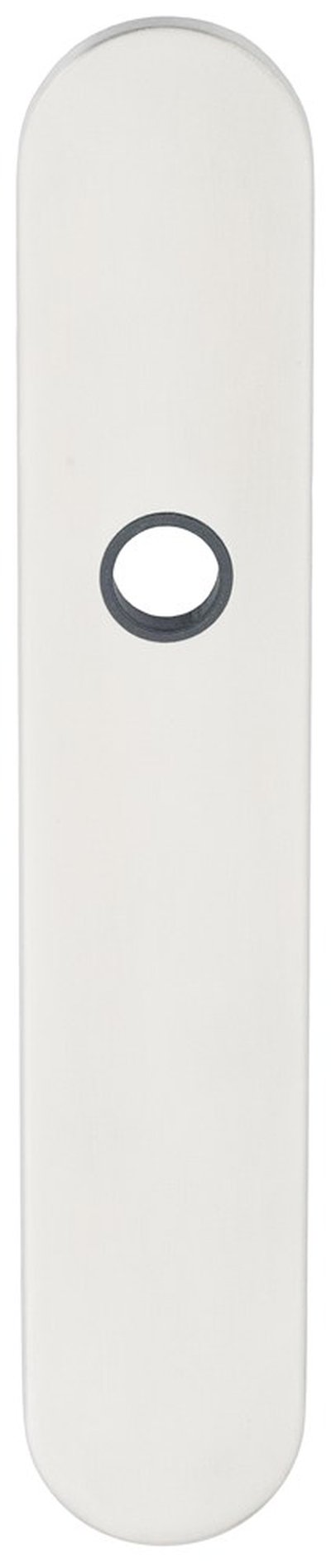 Schildpaar afgerond LS rvs mat WC78 blind-bev