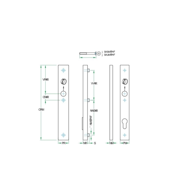 Kruk/kruk paar PRIO rechth. SKG*** rvs mat blind/PC92 LS
