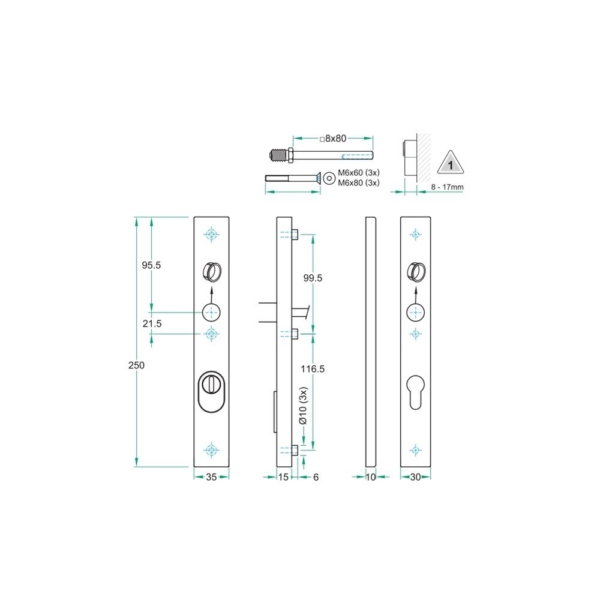 Kruk/kruk paar PRIO rechth. SKG*** rvs mat PC72 LS