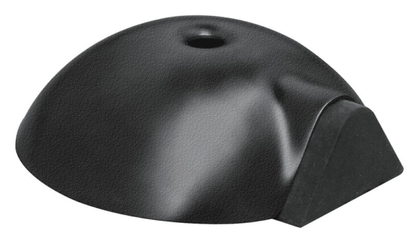 Deurbuffer vloermontage ø84x28mm zwart