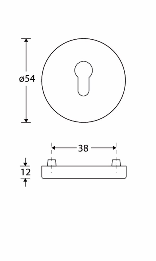 SKG cilinderrozet Elegant BU MGO