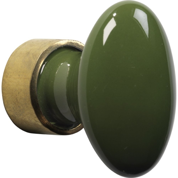 Meubelkn.pors.Ovaal 33mm MGO/keizergroen