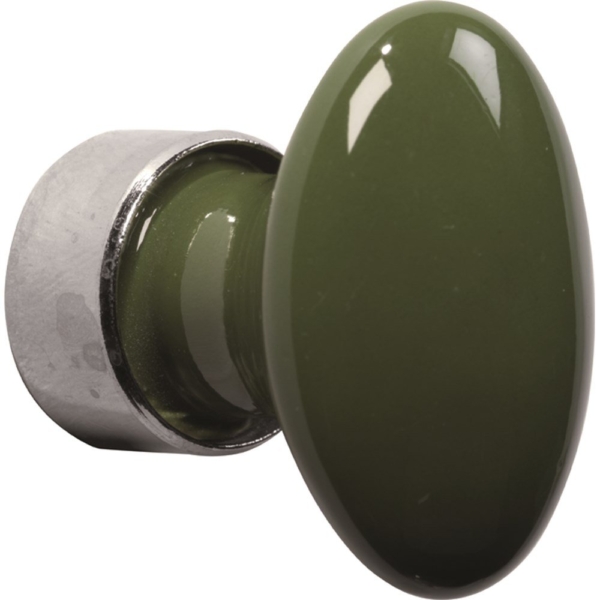 Meubelkn.pors.Ovaal 33mm MGN/keizergroen