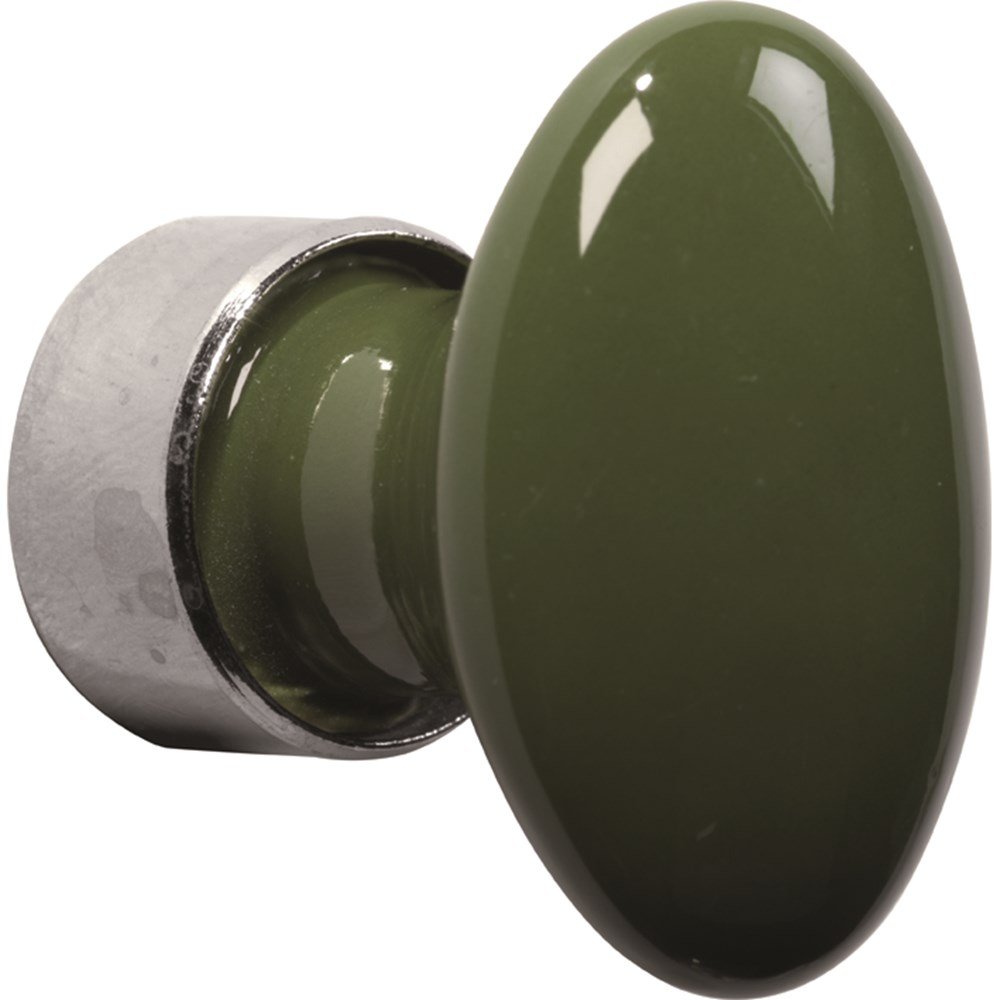 Meubelkn.pors.Ovaal 33mm MGN/keizergroen