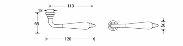 Gatdeel LS Antique MGTI/bakeliet