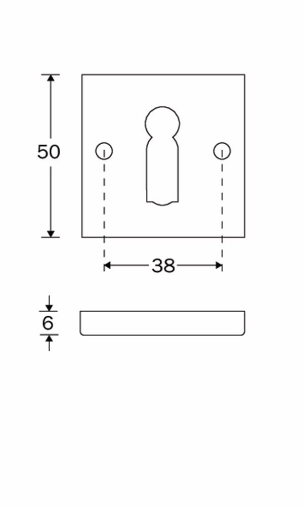Sleutelrozet Bauhaus-Style BB MMZ