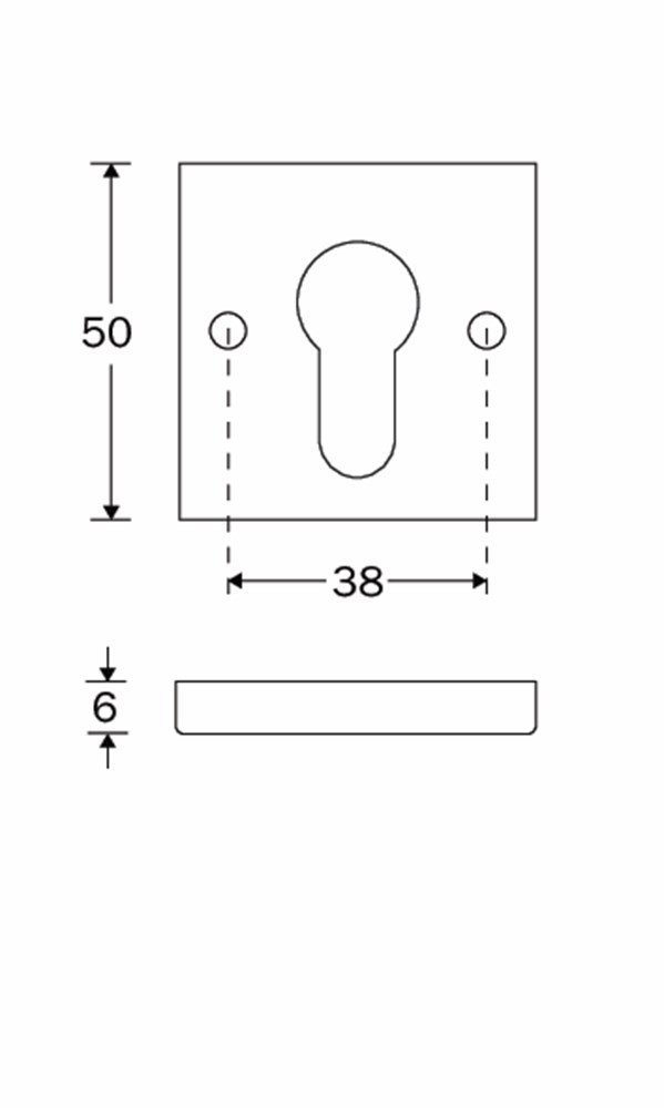 Cilinderrozet Bauhaus-Style MMZ