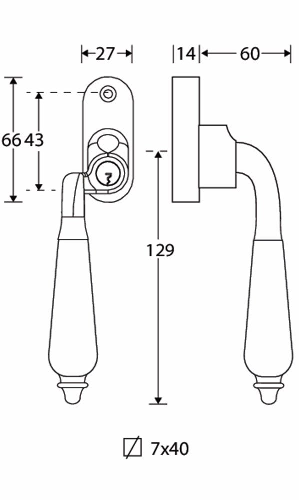 DK Sluiting LS Antique MGG/ebben