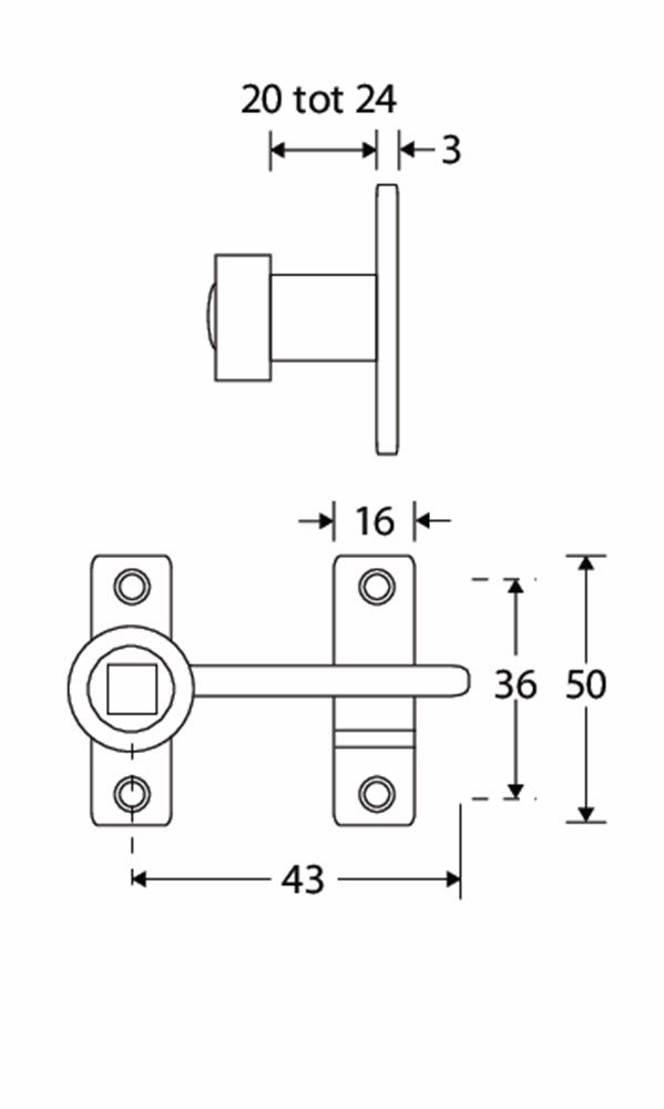 Raamwervel Verend Elegant MGG 20mm