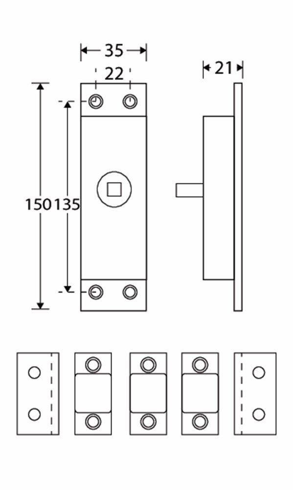 Krukespagn. RS rechthoek universeel MGG