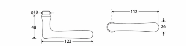 Deurkruk Linea XL MGO