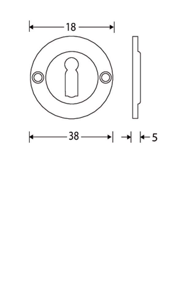 Sleutelrozet Chemin de Fer 40mm BB MTO