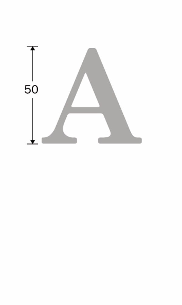 Huisletter Roman 50mm-A MGO