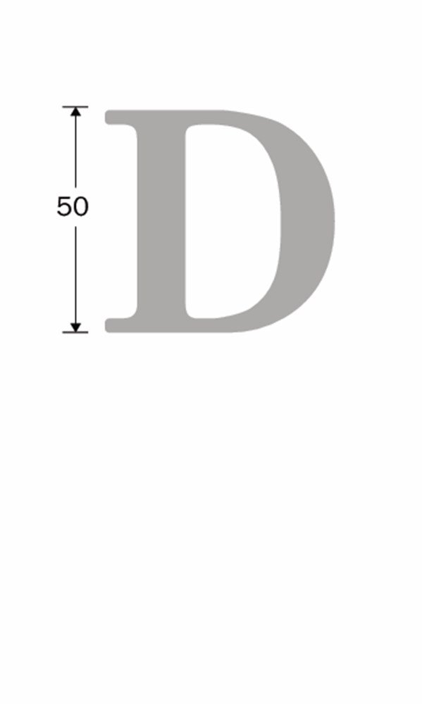 Huisletter Roman 50mm-D MTO