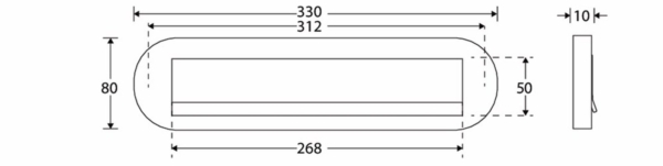 Briefplaat ovaal Mi Satori MMC