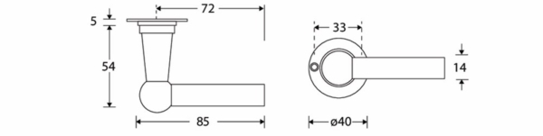 Krukgarn. Chemin de Fer 85mm MTO