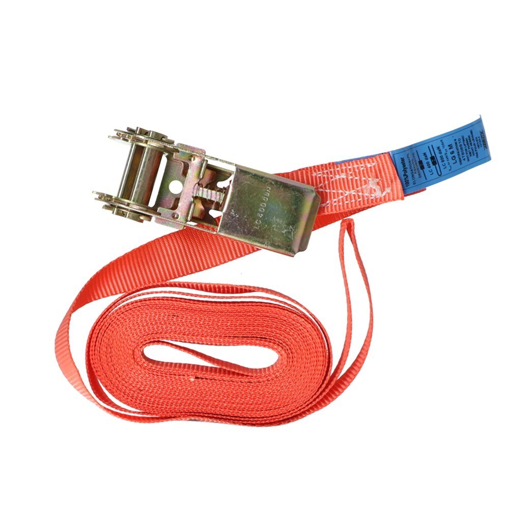 4tecx Spanband+ratel eindloos 7m 25mm belastbaarheid 1500kg spankracht 600-1200daN