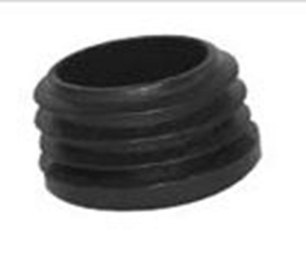 Insteekdop rond zwart 16x1.0x2.0mm