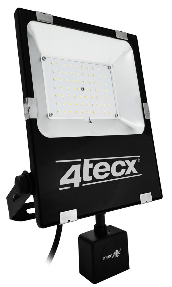 4tecx Bouwlamp LED klasse 1 20W 2800 lumen bewegingsmelder