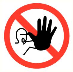 Toegang verbod 200mmvin. 316