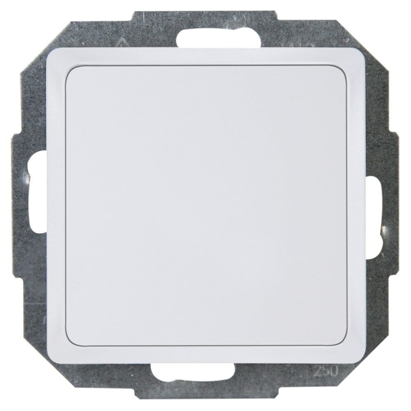 Paris afdekplaat blind inbouw arctic wit