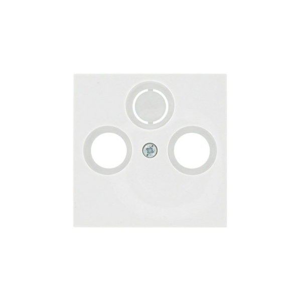 Gira ST55 coaxplaat wit