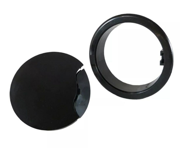 Kabeldoorvoerdoos ABS dia 70.0/60.0x21mm zwart RAL9005