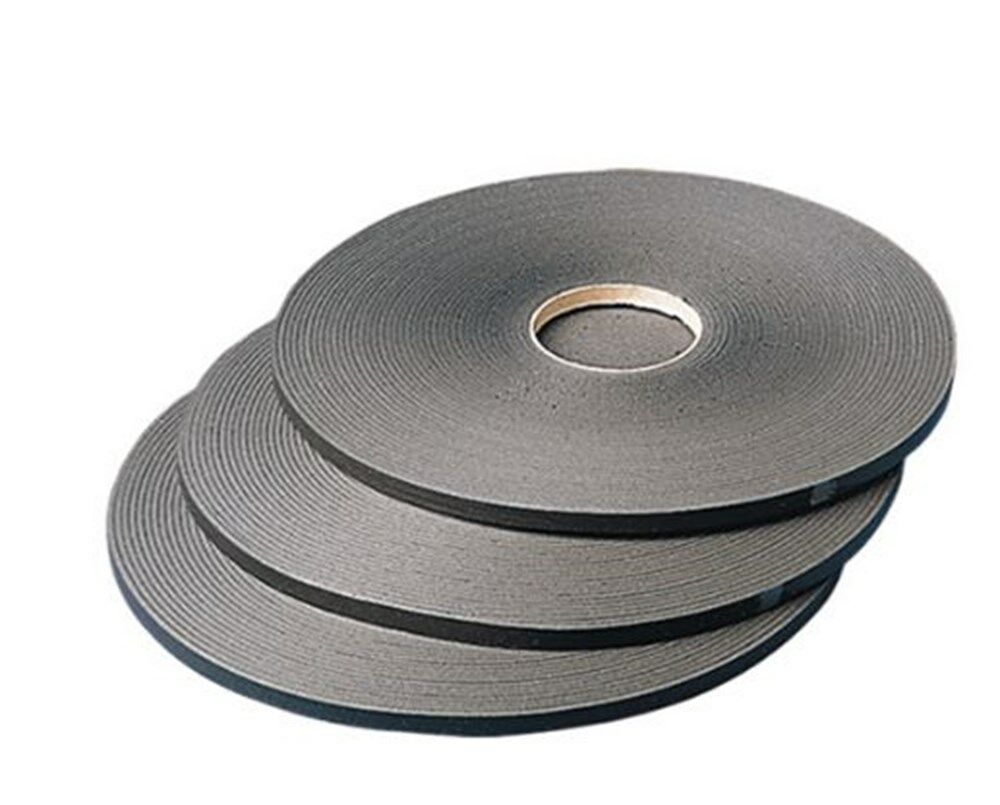 Glasband eenzijdig zelfklevend zwart 9x3mm glasband (250mtr)