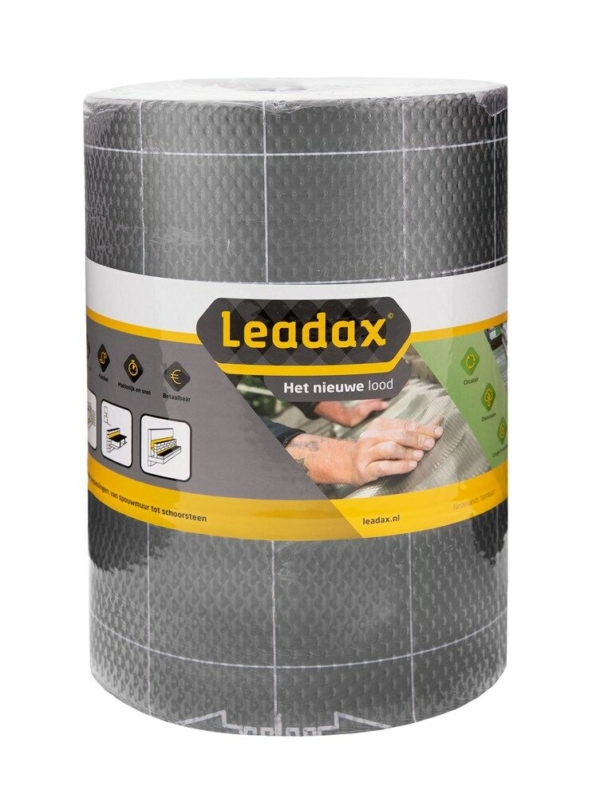 Leadax loodvervanger 600mm zwart (6mtr)
