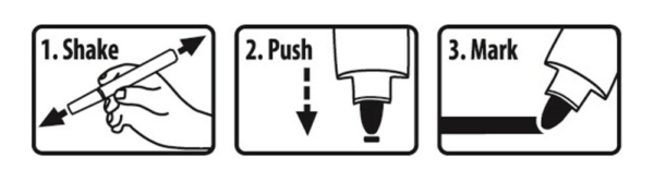 Pica 524/40 lakmarker 2-4mm ronde tip rood