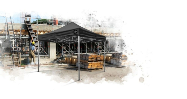 Grizzly doorwerktent GO-Work40 3x3mtr zwart