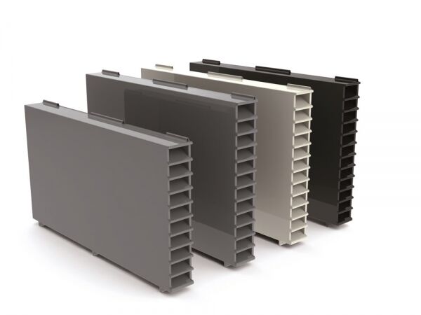 Spouwvoegvent.rooster t110-6 zwart