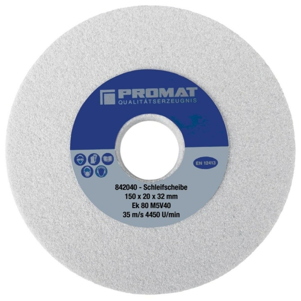 SLIJPSTEEN 175X25X32 WIT K80